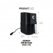 Friteuza electrica, airfryer 24V incalzire mancare 3 LITRI 250W