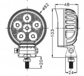 Proiector de lucru 24W 24LED OSRAM