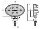 Proiector de lucru 24W 24LED OSRAM Oval