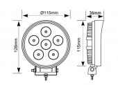 Proiector de lucru cu led 27W-  3420LM