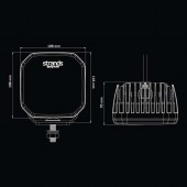 Proiector de lucru LED FOR9T 78W Strands - 809260