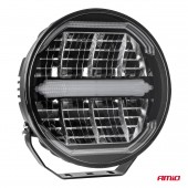Proiector faza lunga 3D cu DRL Alb/Galben 23cm 04534 - 112W