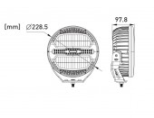 Proiector faza lunga cu DRL CM2048W 9INCH SHARK