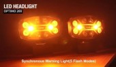 Proiector faza lunga cu DRL DualColor + Strobo Optimo 200