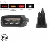 Proiector LED cu frana/pozitie/semnal si stroboscop incastrabil