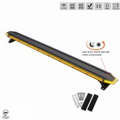 Rampa girofar LED portocalie 137,5 cm, 83W, E-Mark E9