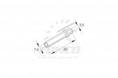Reductie furtun combustibil Eberspacher 7.5 la 3.5 mm