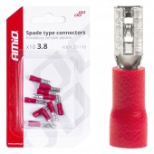 Set 10 buc connector cablaje 3.8mm 0.5-1.5mm2 10A 03060