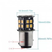 Set 2 becuri LED 12v semnalizare  BAU15S