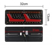 SET 2 LAMPI STOP CU NEON 12V-24V