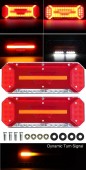 Set 2 stop spate cu led 12v/24v dinamice (34.5x13) 