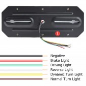 Set 2 stop spate cu led 12v/24v dinamice (34.5x13) 
