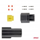 Set conector waterproof 2 PIN 2.2mm AMIO-04346