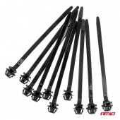 Set de coliere de fixare negre, 10 buc. AMIO-05043