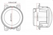 Set Proiectoare ceata LED 91mm