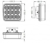 Set stroboscoape wireless LED magnetice