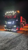Sigla capota cromata MAN iluminata NEON ALB