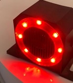 Sirena profesionala mers inapoi 9-48V cu lumina rosie