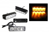 Stroboscop cu 4 LED 1.5W Galben