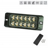 Stroboscop led 12 LED-uri, 9,1 W metalic 2 randuri