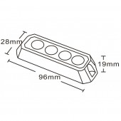 Stroboscop lumina alba  LW0025-WHITE